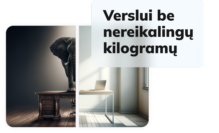 Verslui be nereikalingų kilogramų